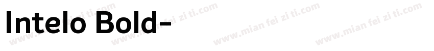 Intelo Bold字体转换